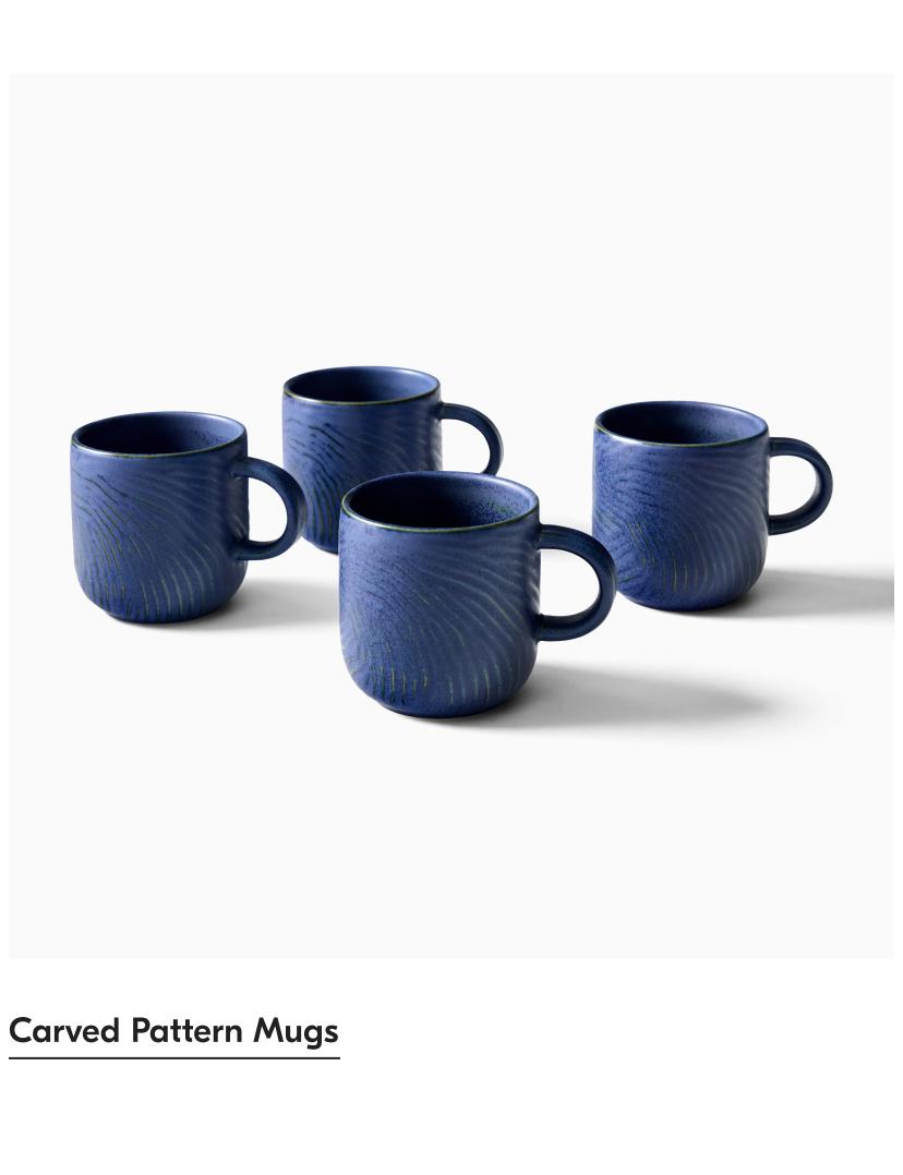 Carved Pattern Mugs